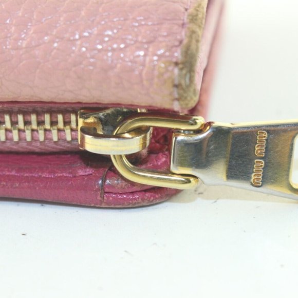 MIU MIU Pink Two Card Holder Wallet 1MIU83K